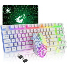 LexonElec Wireless RGB Backlit Gaming Keyboard Mouse Combo,Rechargeable 3800m... picture