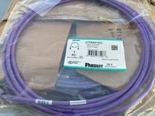 Lot of 8 Panduit UTP6AX15VL Pan-Net Patch Cords - 15 ft Category 6a Network picture