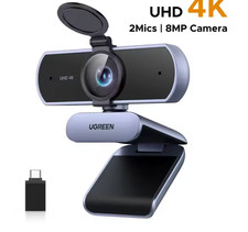 4K FHD 1080P Webcam 8MP For PC PDAF Auto Focus Dual AI Noise-Cancelling Mics picture