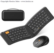 ProtoArc Ergonomic Foldable Keyboard Mouse, XKM03 Portable picture