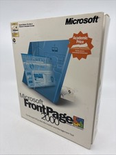 Microsoft FrontPage 2000 PC Windows Key- CIB- Complete In Box picture