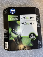 Genuine Twin Pack HP 950XL Black Ink OfficeJet 8600 (Exp jul 2018) picture
