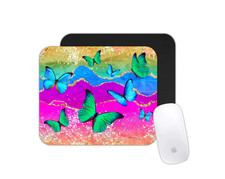 Colorful Butterflies Desk Mat Non-Slip Gaming Mouse Pad picture