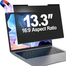 Magnetic Laptop Privacy Screen Filter 13.3 Inch for 16:9 Computer Monitor, picture