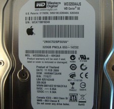 Western Digital WD3200AAJS-40H3A0 Apple 655-1472C 320gb 3.5