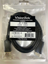 VisionTek Active DisplayPort to HDMI Cable 2m Black DisplayPort Male 901214 picture