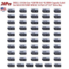 20X For DELL G13/12 8FKXC G176J KG1CH F238F Tray Caddy Adhesive Stickers Labels picture