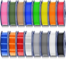 Filament 16 Color Bundle Multicolor, PLA 3D Printer Filament 1.75mm, Individuall picture