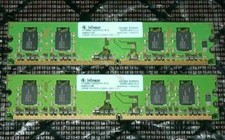 RAM Infineon PC2-3200U 2x 256MB 512MB Total DDR2 400 CL3 Computer Memory picture