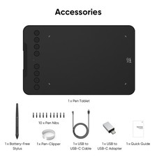 XPPen Deco Mini7 V2 Graphics Drawing Tablet  Tilt 16384 OSU Refurbished picture
