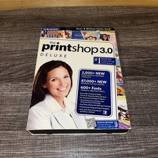 Broderbund The Print Shop 3.0 Deluxe PC Windows DVD Desktop Publishing Software picture
