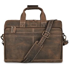 Leather Laptop Messenger Shoulder Bag for Men for Travel & Office Briefcase Bag picture