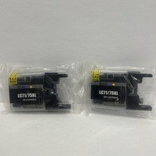 LC71/75XL ink Black, Yellow, Magenta, Cyan.   2 ink cartridges.  picture
