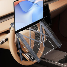 Foldable Car Laptop Holder, Adjustable Car Laptop Mount for Steering Wheel Tray picture