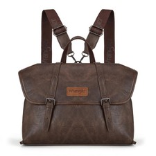 Wrangler Backpack Messenger Bag 13 inch Briefcase Computer 13 inch, Coffee picture