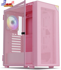 AL800 Mid Tower ATX PC Computer Case Door Opening Design Tempered Glass picture