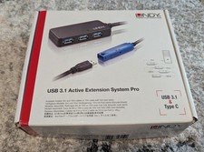 New Lindy 10m USB 3.0 Active Extension Hub Pro 4 Port picture