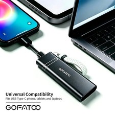 GOFATOO Portable External PSSD 1050MB/s USB3.2 Gen2 Type‑C 512GB/1TB/2TB Black picture