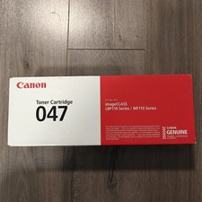 Genuine Canon 047 Black Toner Cartridge New Sealed OEM picture
