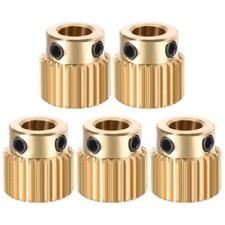 Brass Drive Gear Extruder Wheel 26 Teeth 5mm Bore 5Pack picture