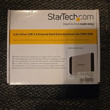 NEW StarTech SAT2510U2 Silver 2.5-in USB 2.0 External SATA Hard Drive Enclosure picture