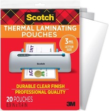 Thermal Laminating Pouches, Letter Size Laminating Sheets 8.9 x 11.4-Inches, 3 picture