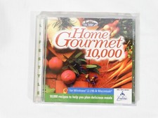 Vintage 1997 Home Gourmet 10,000 Recipe Software PC Windows 3.1 Apple Macintosh picture