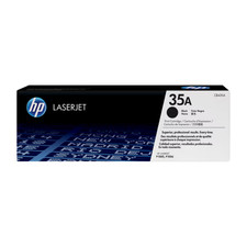 New Open Box HP 35A Black Genuine Toner Cartridge, CB435A picture