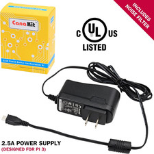 5V Power Supply Adapter for Raspberry Pi 3 B+ 2.5A UL Listed Micro USB Cable picture