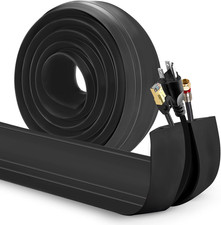 4 ft Floor Cord Cover Heavy Duty Cable Protector Black, Home Office Outdoor Use picture