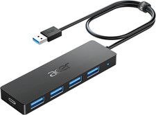 Acer USB Hub 4 Ports, Multiple USB 3.0 Hub, USBA Splitter for Laptop with Type C picture