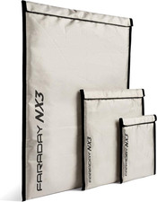 3 Pack Mega Kit NX3 Triple-Layer Cyber Fabric Faraday Bags - Fast, Easy Access f picture