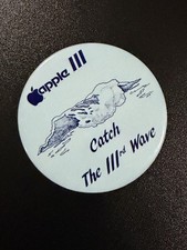 Apple III Home Computer Catch The IIIrd Wave Button picture