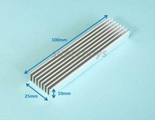 100 x 25 x 10mm Heatsink Heat Sink Electronic Computer Electrical CPU Cool RAM picture