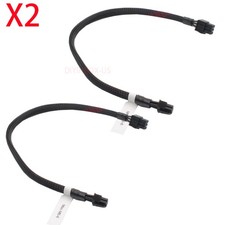 2-pcs Mac Pro PCLE GPU Graphics Card Power Cable High End Power Cable 6Pin 35CM picture
