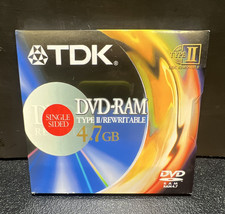 TDK DVD-RAM Type II 4.7GB 2x Rewritable Single Sided Removable Disc picture