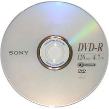 10 SONY Blank 16X DVD-R DVDR Silver Logo Branded 4.7GB 120min Disc in Sleeve picture