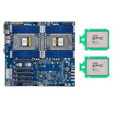 AMD EPYC 7532x2+ Gigabyte MZ72-HB0 Dual Socket + Fractal Design North XL picture