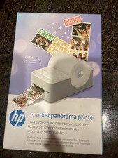HP Sprocket Panorama Instant Label Photo Printer Zink Paper Prints - White picture