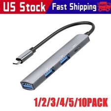 Adapter USB C Type C 4 Port High Speed Multi USB Splitter PC Laptop Macbook LOT picture