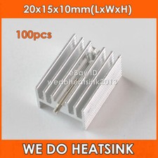100pcs Aluminum 20x15x10mm Aluminum Radiator Heatsink For MOS TO-220 / TO220  picture