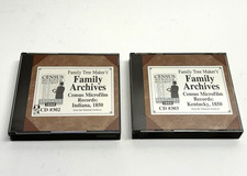 Vintage Lot of 2 Family Tree Maker's Census Microfilm Records: Indiana #302 #303 picture