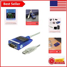 Versatile USB to RS-232 Serial Adapter with LED Testing - Supports Windows & Mac picture