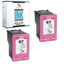 2-Pack Compatible HP 67 Color Ink Cartridges for ENVY 6010e 6065e 6066e Pro 6420 picture