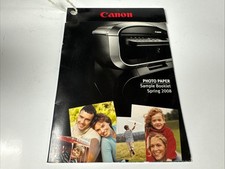 Canon Photo Paper Sample Booklet Spring 2008 Ephemera picture