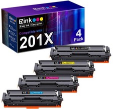E-Z Ink 201X Replacement for HP 201X Toner Cartridges 4 Pack High Yield CF400X C picture