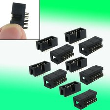 10 Pcs 2x5 Pin 2.54mm Pitch Double Row PCB IDC Pin Headers Ejykz picture