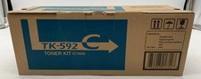 Genuine Kyocera TK-592C (TK592C) Cyan Toner Cartridge, OEM picture