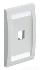 Panduit CFPE1WHY Single Gang Executive Faceplate - White picture