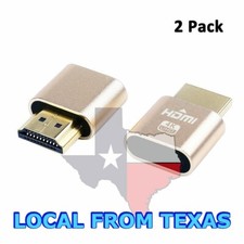 2 Pack HDMI Dummy Plug 4K Display Emulator Windows Mac OSX Linux fit-Headless picture